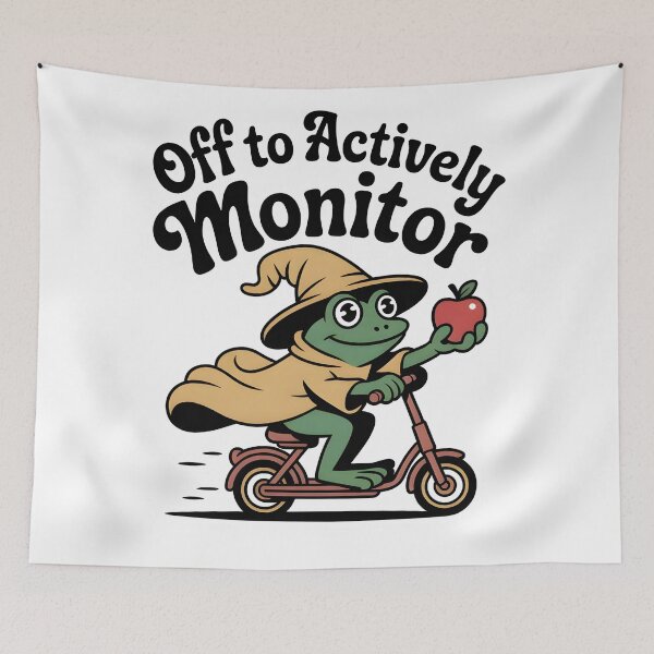 Item preview, off-to-actively-monitor designed and sold by Ash Mary's Designs.
