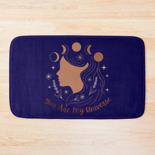 Item preview, Deep Blue Celestial Mother Earth Silhouette You Are My Universe Moon Harmony Nature Environment designed and sold by VISO-art.