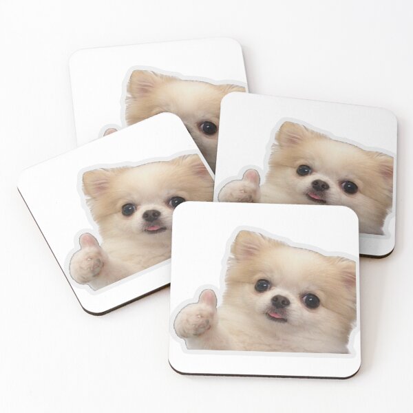 Item preview, Cute Dog Thumbs Up Meme Sticker designed and sold by MiteiArt.