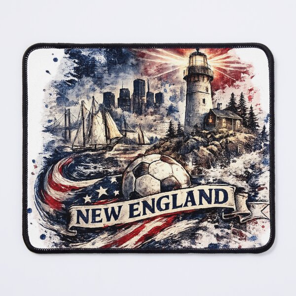 Item preview, New England Soccer Design – Coastal Football Artwork, Lighthouse Skyline Graphic, USA Soccer Fan Apparel, New England Sports Design designed and sold by GarnerSupplyCo.