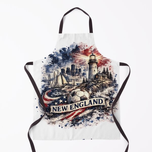 Item preview, New England Soccer Design – Coastal Football Artwork, Lighthouse Skyline Graphic, USA Soccer Fan Apparel, New England Sports Design designed and sold by GarnerSupplyCo.