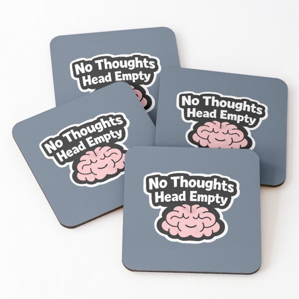 Item preview, No Thoughts Head Empty Funny Sticker | Cute Gen Z Meme Aesthetic designed and sold by LYZ7VANI.