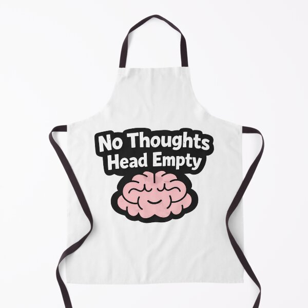 Item preview, No Thoughts Head Empty Funny Sticker | Cute Gen Z Meme Aesthetic designed and sold by LYZ7VANI.