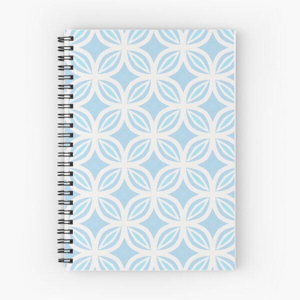 Item preview, Blue White Geometric Star Medallion Tile Pattern designed and sold by Vileprint.