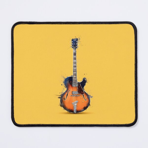 Item preview, semi hollow Jazz guitar painting artwork designed and sold by gut2000.