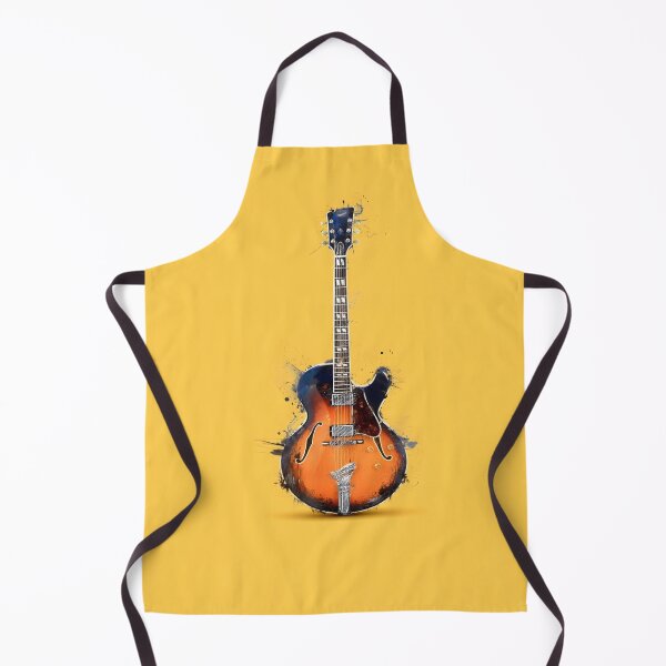 Item preview, semi hollow Jazz guitar painting artwork designed and sold by gut2000.