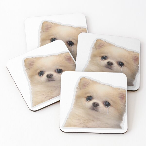 Item preview, Sad Crying Dog Meme Sticker designed and sold by MiteiArt.