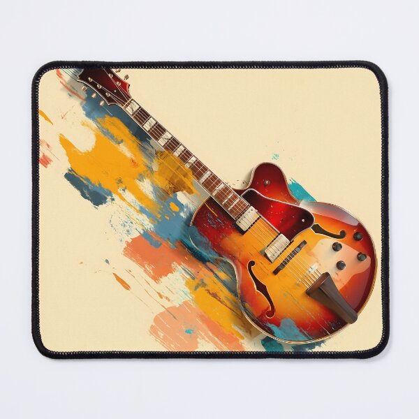 Item preview, semi hollow Jazz guitar painting artwork designed and sold by gut2000.