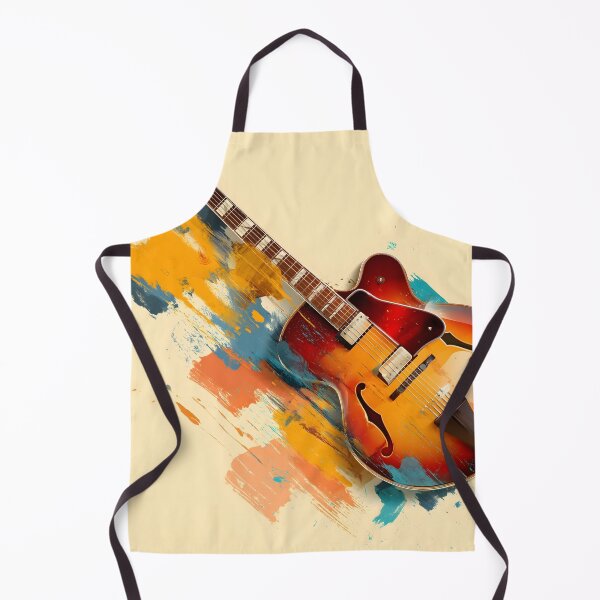 Item preview, semi hollow Jazz guitar painting artwork designed and sold by gut2000.