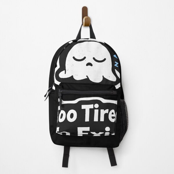 Item preview, Too Tired To Exist Funny Sticker | Cute Sad Gen Z Meme Aesthetic designed and sold by LYZ7VANI.