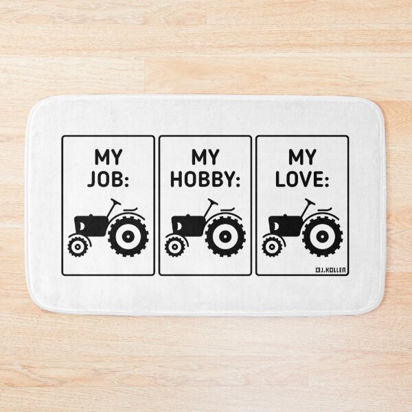 Item preview, My Job – My Hobby – My Love (Tractor / Farmer / Agriculturist / Black) designed and sold by Roderix.
