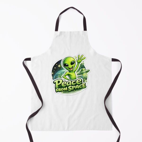 Item preview, Peace From Space Cute Alien Sticker designed and sold by Artbysarmina.