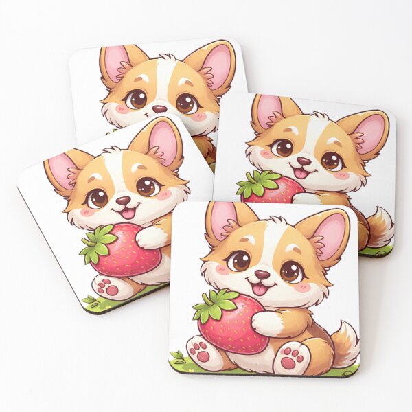 Item preview, Cute Corgi Strawberry Buddy designed and sold by Suyashjadhav.