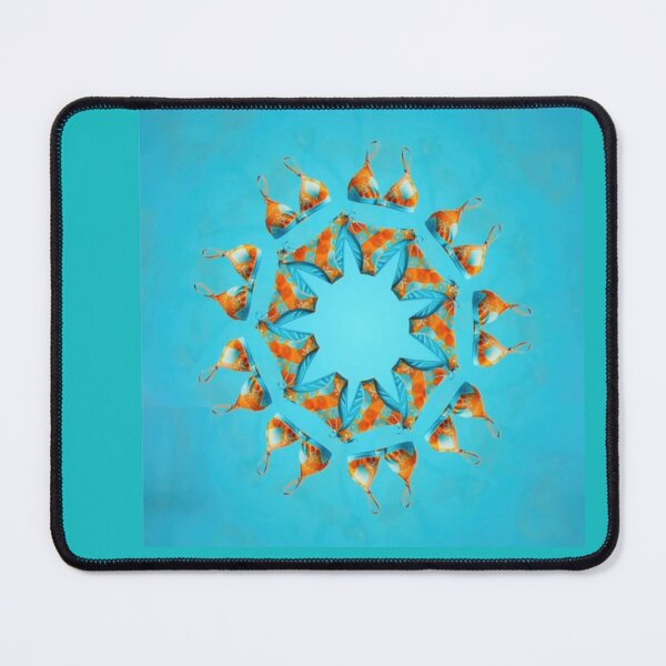 Item preview, Tropical Orange Bikini Mandala Pattern – Vibrant Summer Beach Swimsuit Art Print for Ocean & Travel Lovers designed and sold by zohocreations.