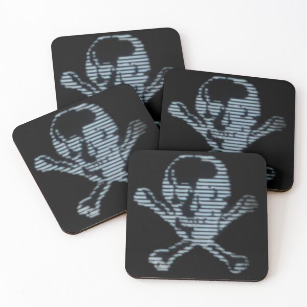 Item preview, Stylized Hacker Skull Skeleton | Pirate of the Internet Aesthetic Skulls designed and sold by Based History.