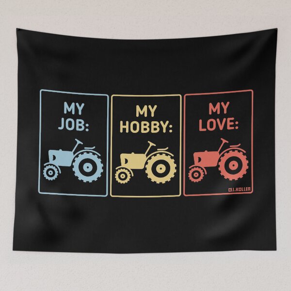 Item preview, My Job – My Hobby – My Love (Tractor / Farmer / Agriculturist / 3C) designed and sold by Roderix.