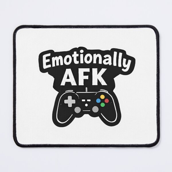Item preview, Emotionally AFK Funny Gamer Sticker | Gen Z Meme Gaming Humor designed and sold by LYZ7VANI.