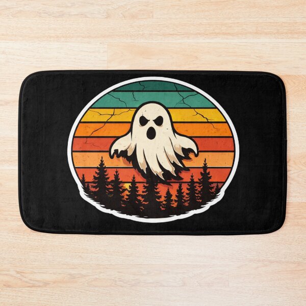 Item preview, Disrespect Nature Get Haunted Ghost Sticker, Funny Dark Humor Camping Sticker, Vintage Sunset Forest Ghost Decal designed and sold by VibeOffline Studio.