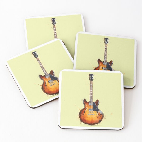 Item preview, semi hollow Jazz guitar painting artwork designed and sold by gut2000.