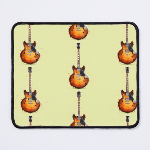 Item preview, semi hollow Jazz guitar painting artwork designed and sold by gut2000.