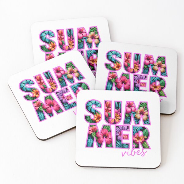 Item preview, Tropical summer aesthetic floral design sticker - Summer Vibes designed and sold by KymeraStudio25.