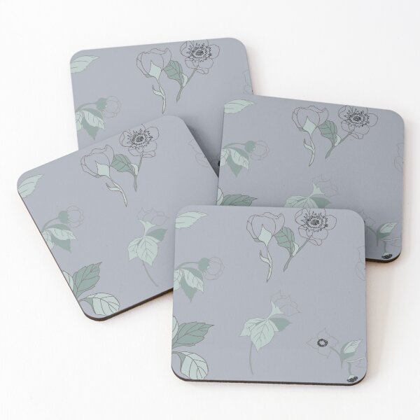 Item preview, Pastel green floral pattern designed and sold by GENEST-V.
