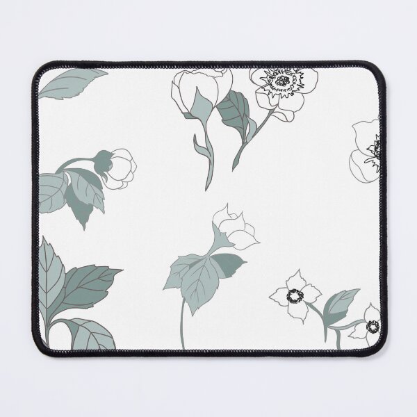 Item preview, Pastel green floral pattern designed and sold by GENEST-V.