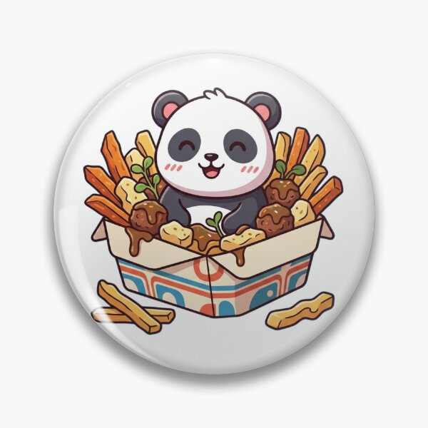 Artikelvorschau, Niedlicher Panda-Fastfood-Fan – Kawaii-Pommes- und Snackbox-Cartoon-Design entworfen und verkauft von snaperos.
