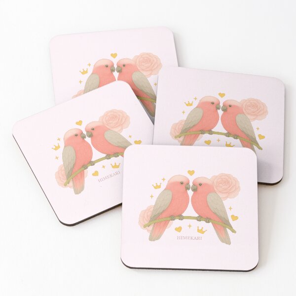 Item preview, Galah (Pink Cockatoo) with Flowers - Solid Pink designed and sold by HIMEKARI.