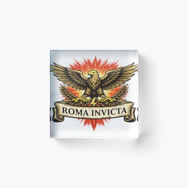 Item preview, Roma Invicta Aquila Imperial Eagle Art designed and sold by Retr0Tshirts.