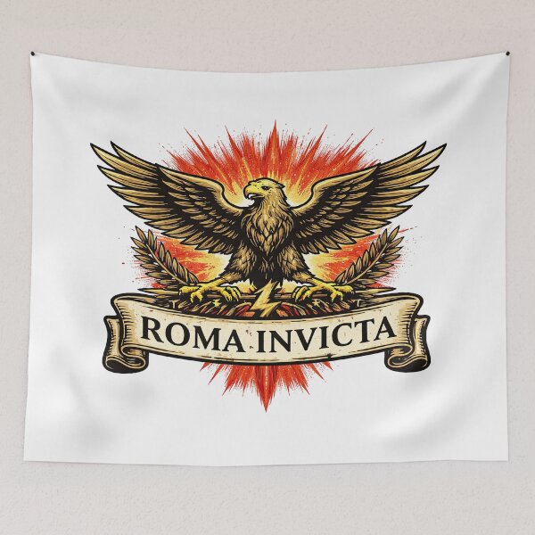 Item preview, Roma Invicta Aquila Imperial Eagle Art designed and sold by Retr0Tshirts.