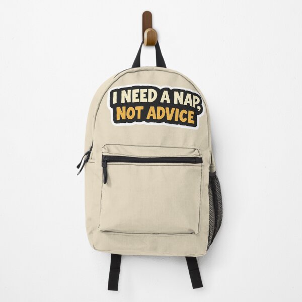 Item preview, I Need a Nap Not Advice Funny Sticker | Tired Gen Z Meme Humor designed and sold by LYZ7VANI.