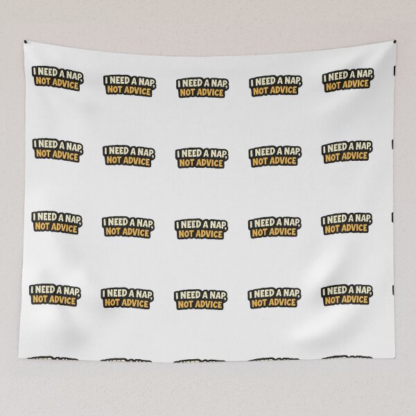 Item preview, I Need a Nap Not Advice Funny Sticker | Tired Gen Z Meme Humor designed and sold by LYZ7VANI.