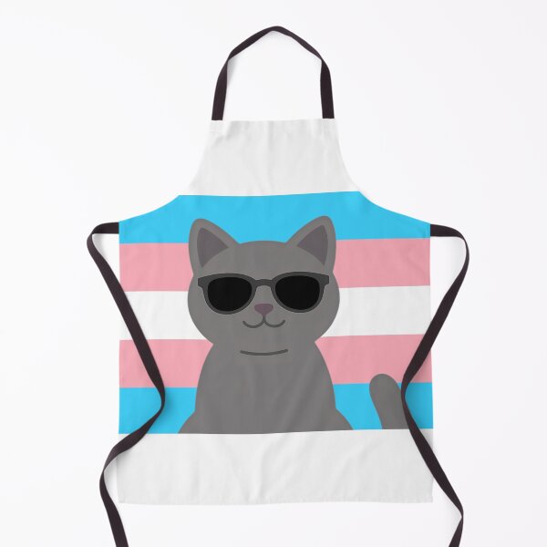 Artikelvorschau, Coole Katze mit Transflagge entworfen und verkauft von CarefulCreation.