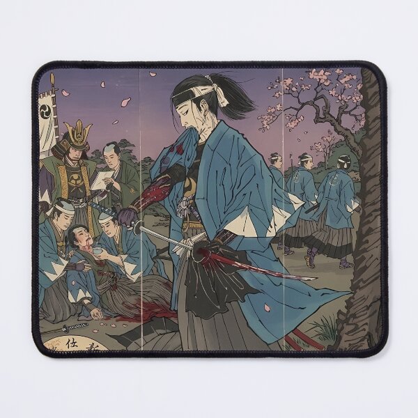 Item preview, Lone Samurai Cherry Blossom Duel Ukiyo-e Art designed and sold by LYZ7VANI.