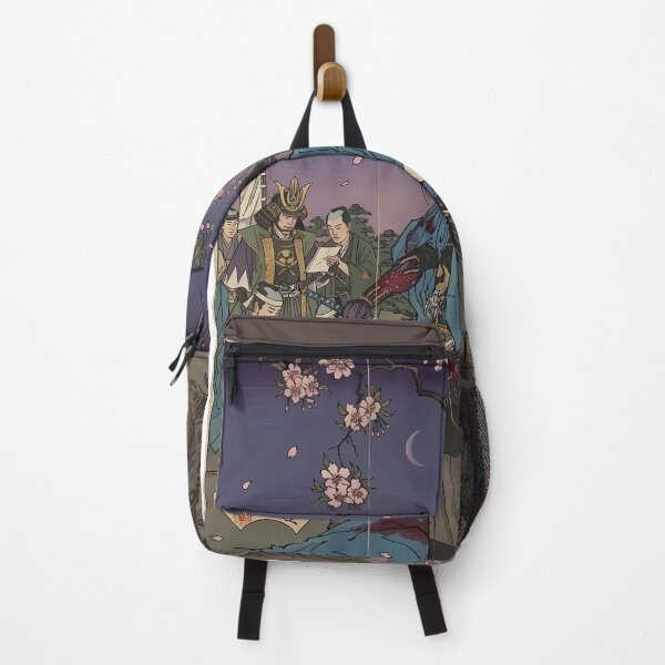 Item preview, Lone Samurai Cherry Blossom Duel Ukiyo-e Art designed and sold by LYZ7VANI.