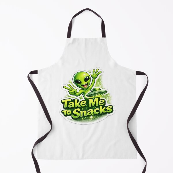 Item preview, Cute Alien Take Me To Snacks Funny UFO Cartoon Design designed and sold by Artbysarmina.