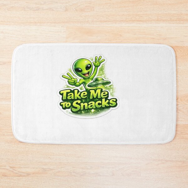 Item preview, Cute Alien Take Me To Snacks Funny UFO Cartoon Design designed and sold by Artbysarmina.