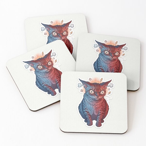 Item preview, Angry cat designed and sold by CharmingFlowers.