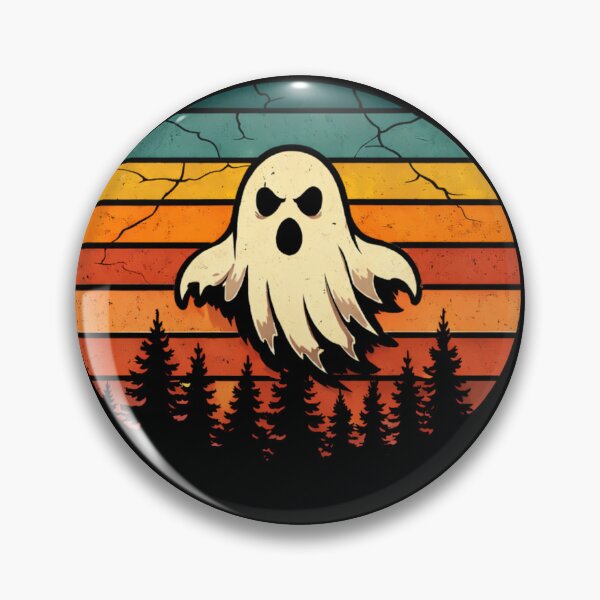 Item preview, Funny Ghost Nature Shirt, Retro Sunset Forest Ghost Design, Camping Hiking Dark Humor Graphic, Spooky Outdoor Illustration designed and sold by VibeOffline Studio.