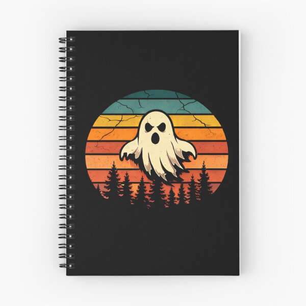 Item preview, Funny Ghost Nature Shirt, Retro Sunset Forest Ghost Design, Camping Hiking Dark Humor Graphic, Spooky Outdoor Illustration designed and sold by VibeOffline Studio.