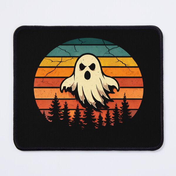 Item preview, Funny Ghost Nature Shirt, Retro Sunset Forest Ghost Design, Camping Hiking Dark Humor Graphic, Spooky Outdoor Illustration designed and sold by VibeOffline Studio.