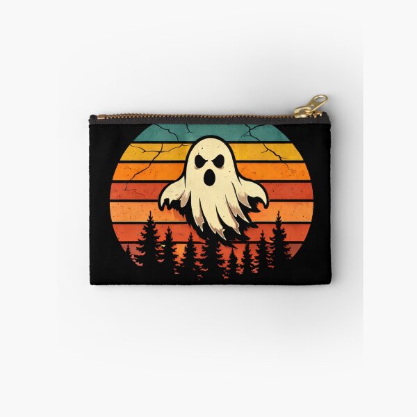 Item preview, Funny Ghost Nature Shirt, Retro Sunset Forest Ghost Design, Camping Hiking Dark Humor Graphic, Spooky Outdoor Illustration designed and sold by VibeOffline Studio.