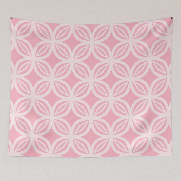 Item preview, Pink Geometric Star Medallion Tile Pattern designed and sold by Vileprint.