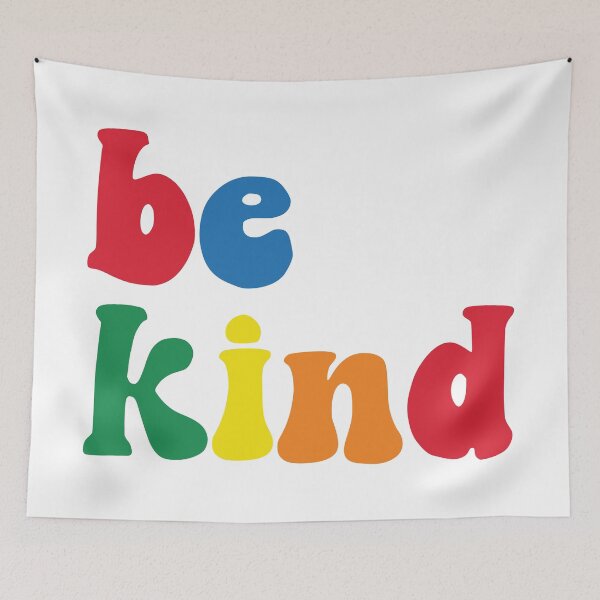 Item preview, Be Kind Colorful Retro Typography Design designed and sold by Vision Crafted.