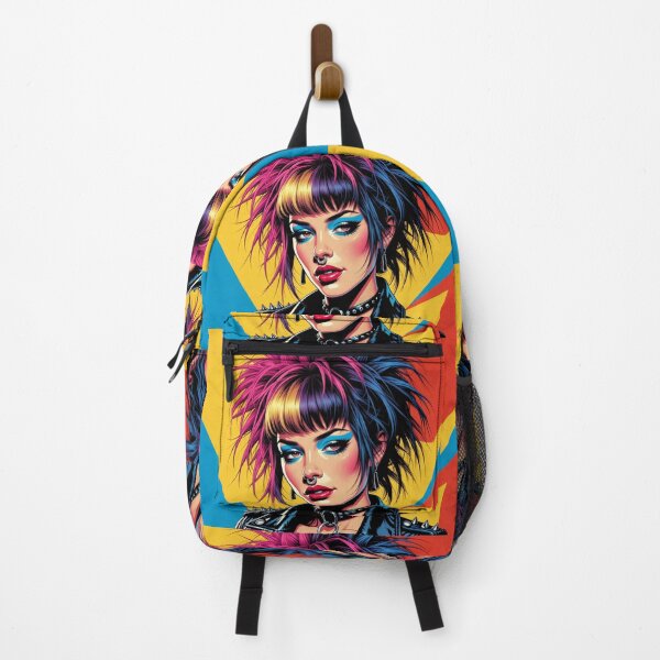 Item preview, Sassy Punk Woman Pop Art. Colorful Portrait, Bring Your Sassy Retro Vibe... designed and sold by Moonrock Design.