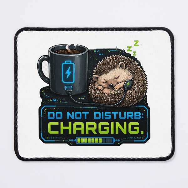 Item preview, Hedgehog Do Not Disturb Charging Funny Introvert Gift designed and sold by Gentlestate.