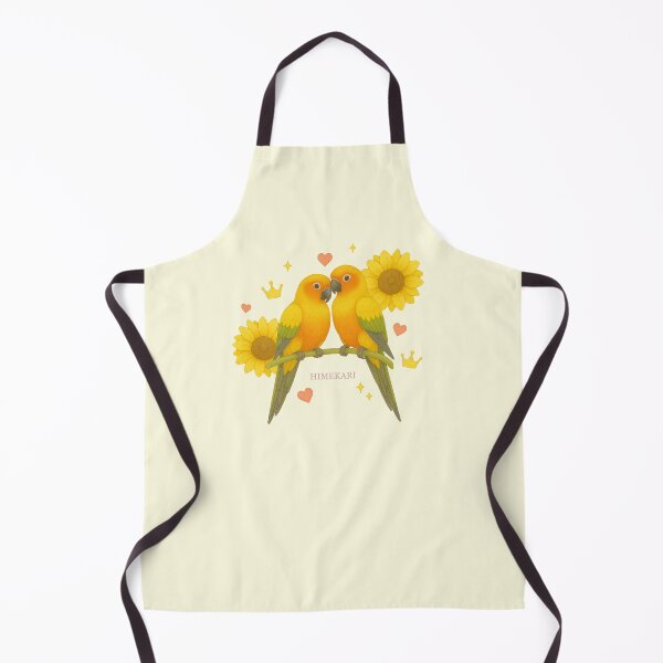 Item preview, Sun Conure Couple with Sunflowers - Transparent designed and sold by HIMEKARI.