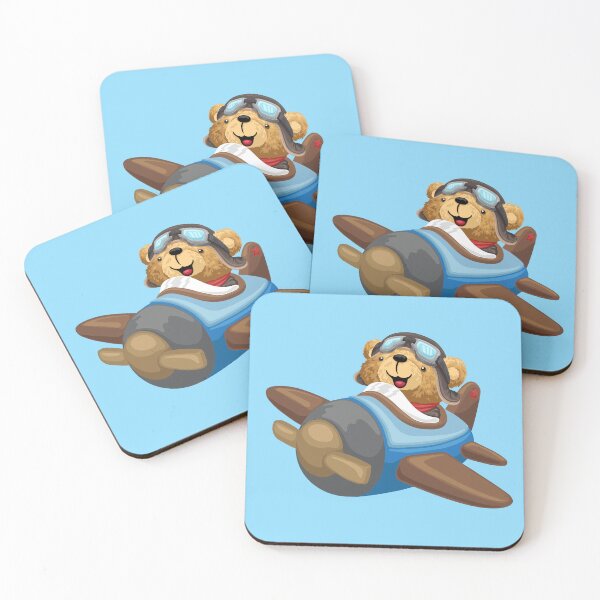 Item preview, Pilot Teddy Bear Flying Vintage Airplane designed and sold by Bhonard 21.