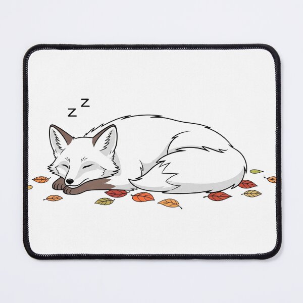 Item preview, Kawaii Fox Nap – Cute Autumn Leaves Cozy Graphic designed and sold by Pollock.